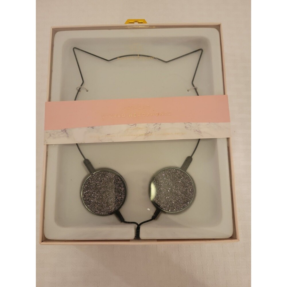 Nanette Lepore Cat Ear Headphones On-Ear Stereo Headset black